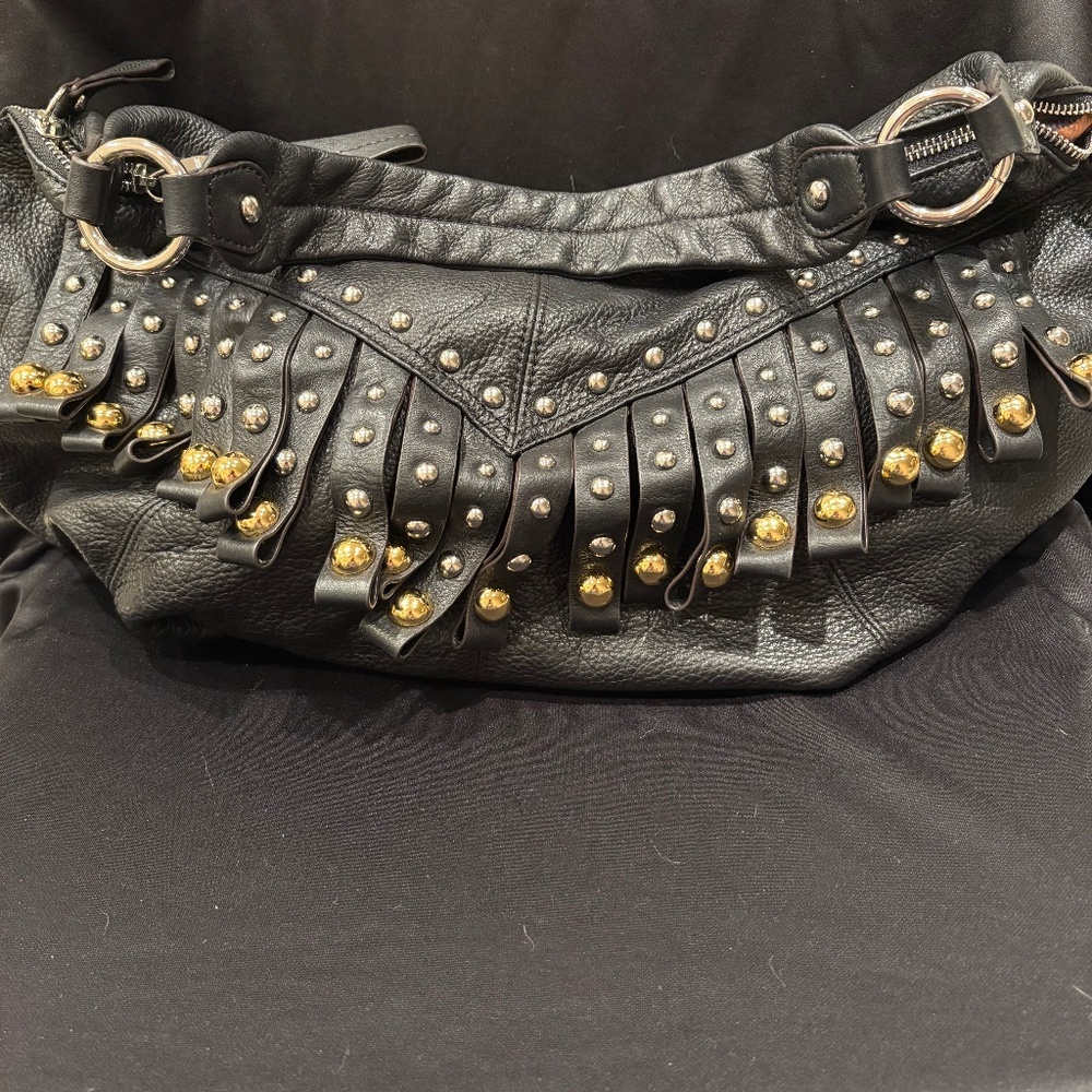 B. Markowsky Boho/Rocker Chic Hobo Shoulder Bag